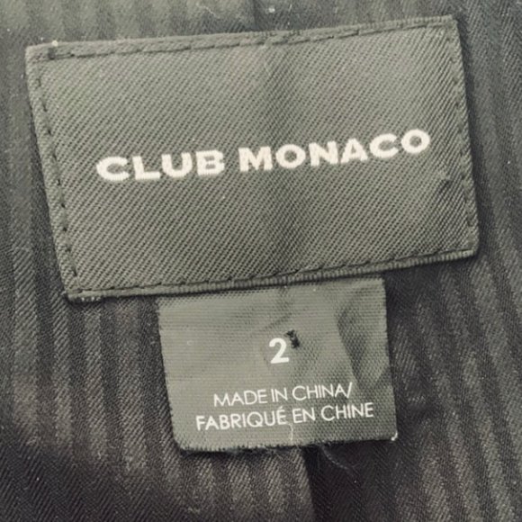 Club Monaco Double-Breasted Blazer, Size 2 - Picture 4 of 5